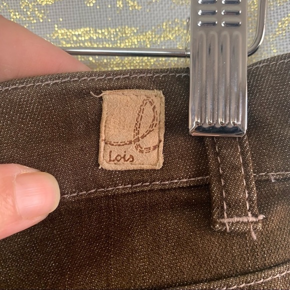 VINTAGE 🧚♀️ Lois Brown Bermuda Women’s Jeans Shorts Size 29 - Picture 9 of 13